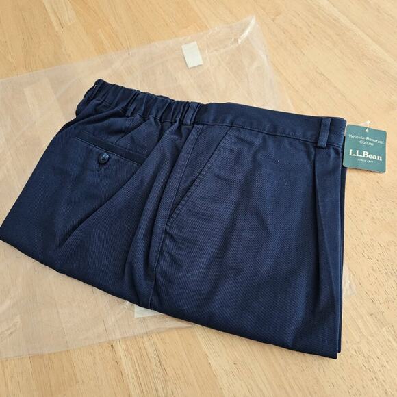 L.L. Bean Women's Wrinkle-Free Bayside Pants Ultra High-Rise- Navy- sz 20P -NIP - Picture 5 of 9